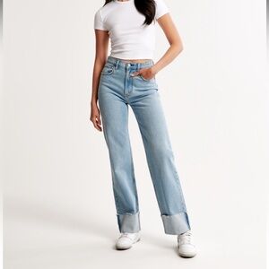 ABERCROMBIE AND FITCH 90s high rise denim